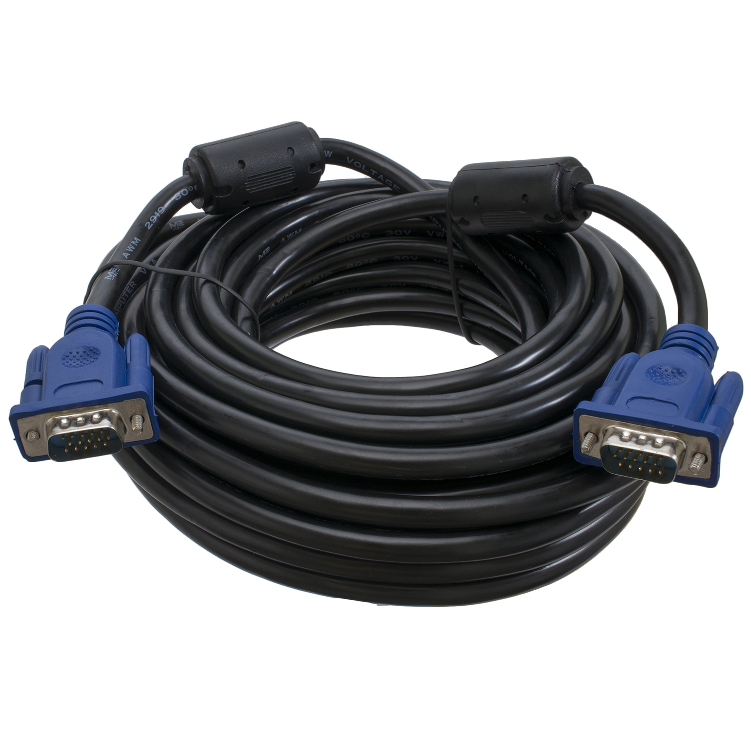 Кабель VGA-VGA 10 м, 2 феррити Patron (PN-VGA-VGA-10М)